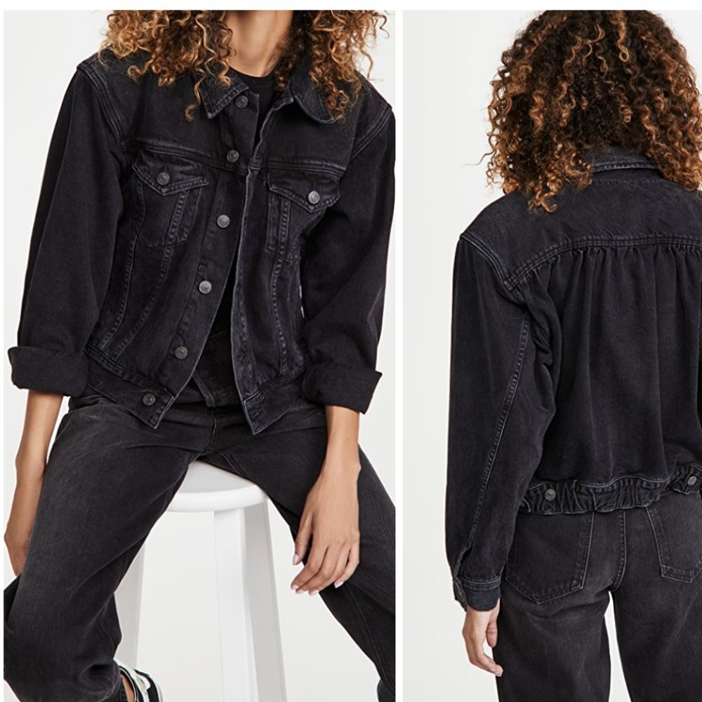 AGOLDE Blanca Elasticated Jacket Dark Denim size XS